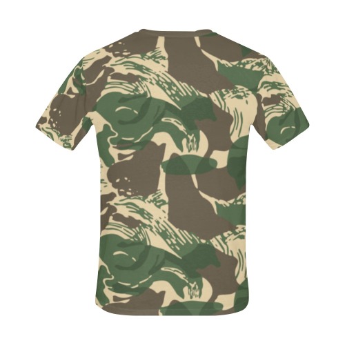 Rhodesian Brushstroke Camouflage v4 All Over Print T-Shirt for Men (USA Size) (Model T40)