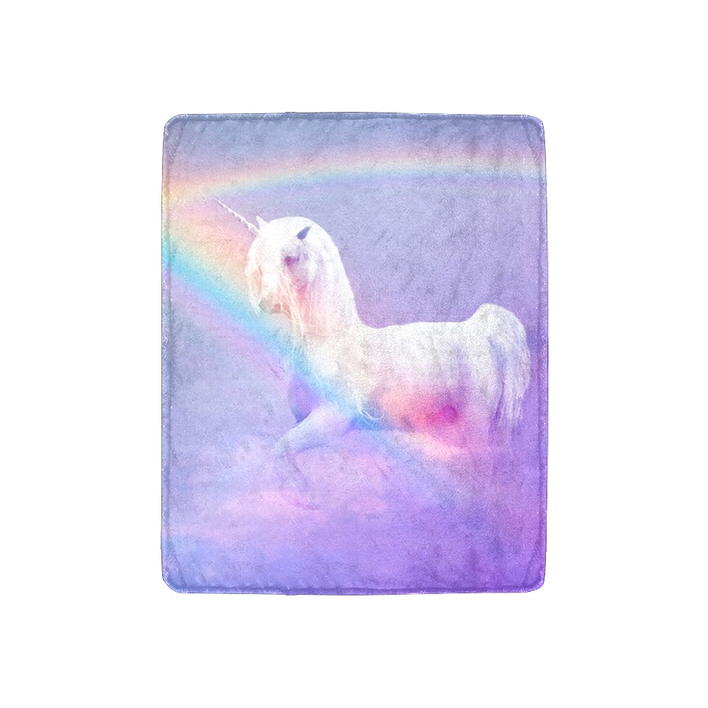 Unicorn and Rainbow Ultra-Soft Micro Fleece Blanket 30''x40''