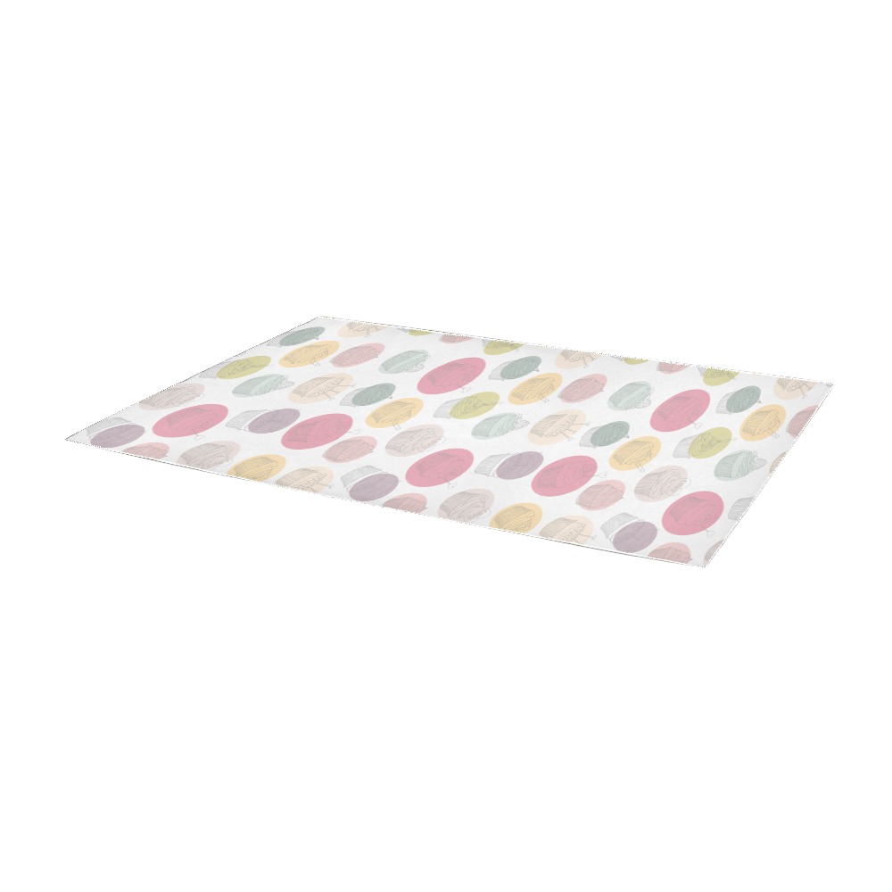 Colorful Cupcakes Area Rug 9'6''x3'3''