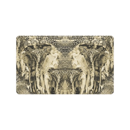 elephant 28 Doormat 30"x18" (Black Base)