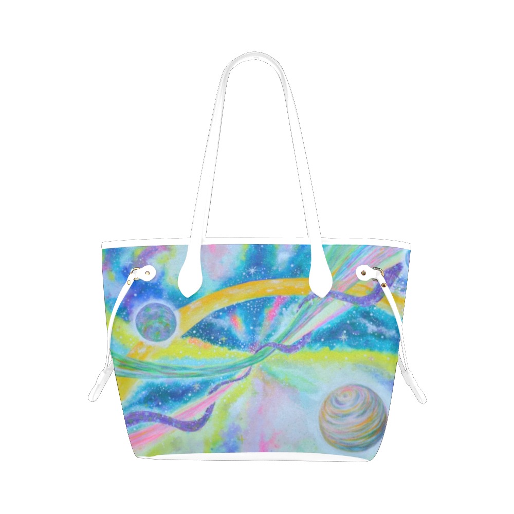 Univers Intersection Clover Canvas Tote Bag (Model 1661)