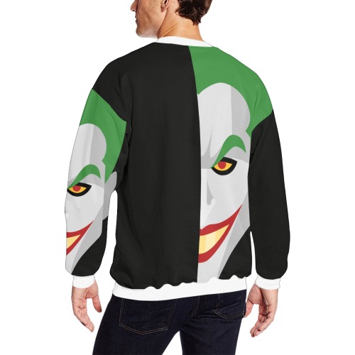 sudadera hombre joker All Over Print Crewneck Sweatshirt for Men (Model H18)