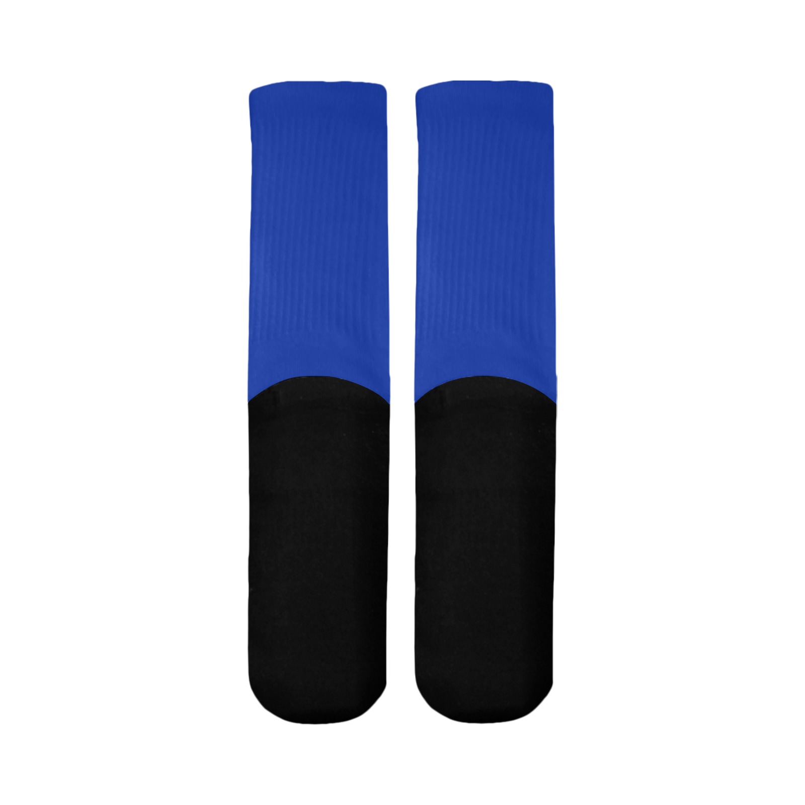 color Egyptian blue Mid-Calf Socks (Black Sole)