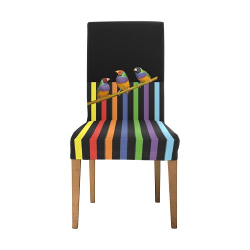 Graphic Birdies Removable Dining Chair Cover