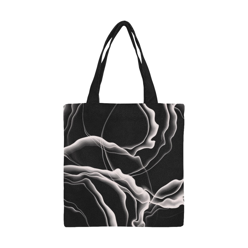 Monochrome Ink All Over Print Canvas Tote Bag/Small (Model 1697)