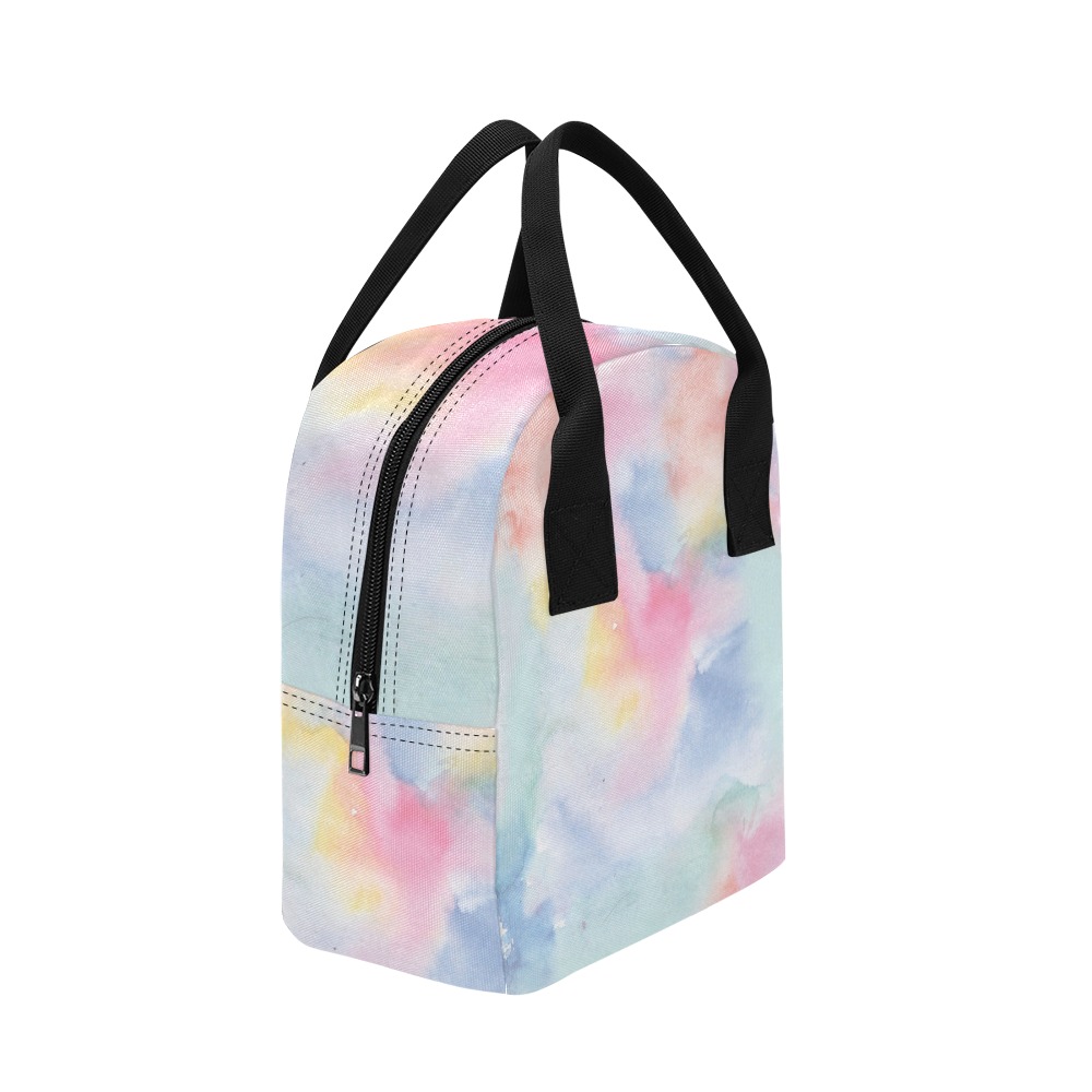 Colorful watercolor Zipper Lunch Bag (Model 1689)