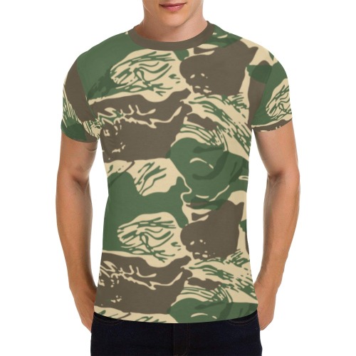 Rhodesian Brushstroke Camouflage v4 All Over Print T-Shirt for Men (USA Size) (Model T40)
