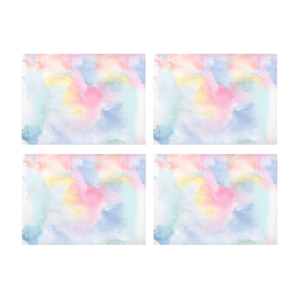 Colorful watercolor Placemat 14’’ x 19’’ (Set of 4)
