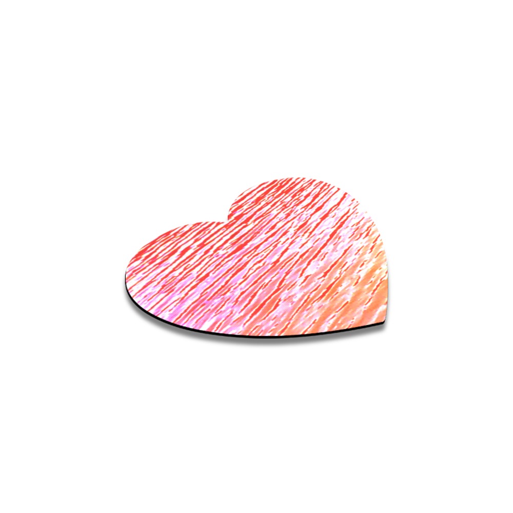 Orange and red water Heart Coaster