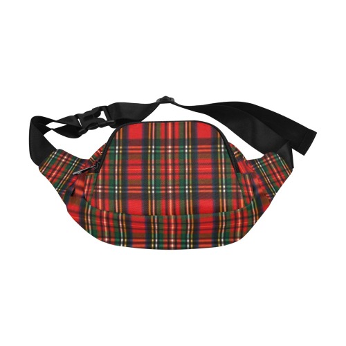 Red Plaid Fanny Pack/Small (Model 1677)