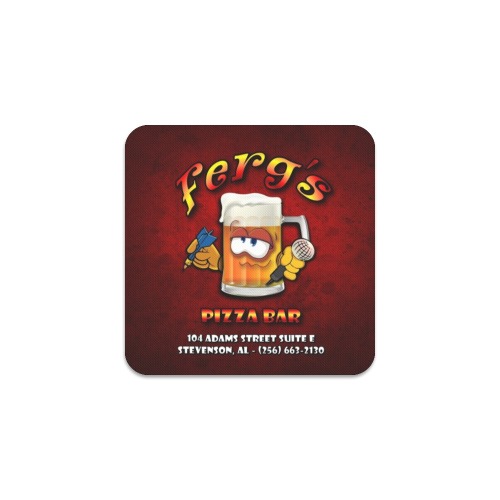 Ferg's Pizza Bar Square Coaster