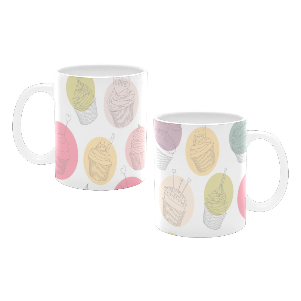 Colorful Cupcakes White Mug(11OZ)