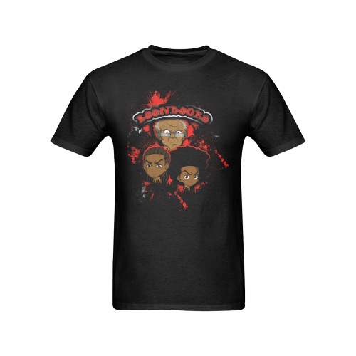 boondocksfinal4 red tee Men's T-Shirt in USA Size (Front Printing Only)