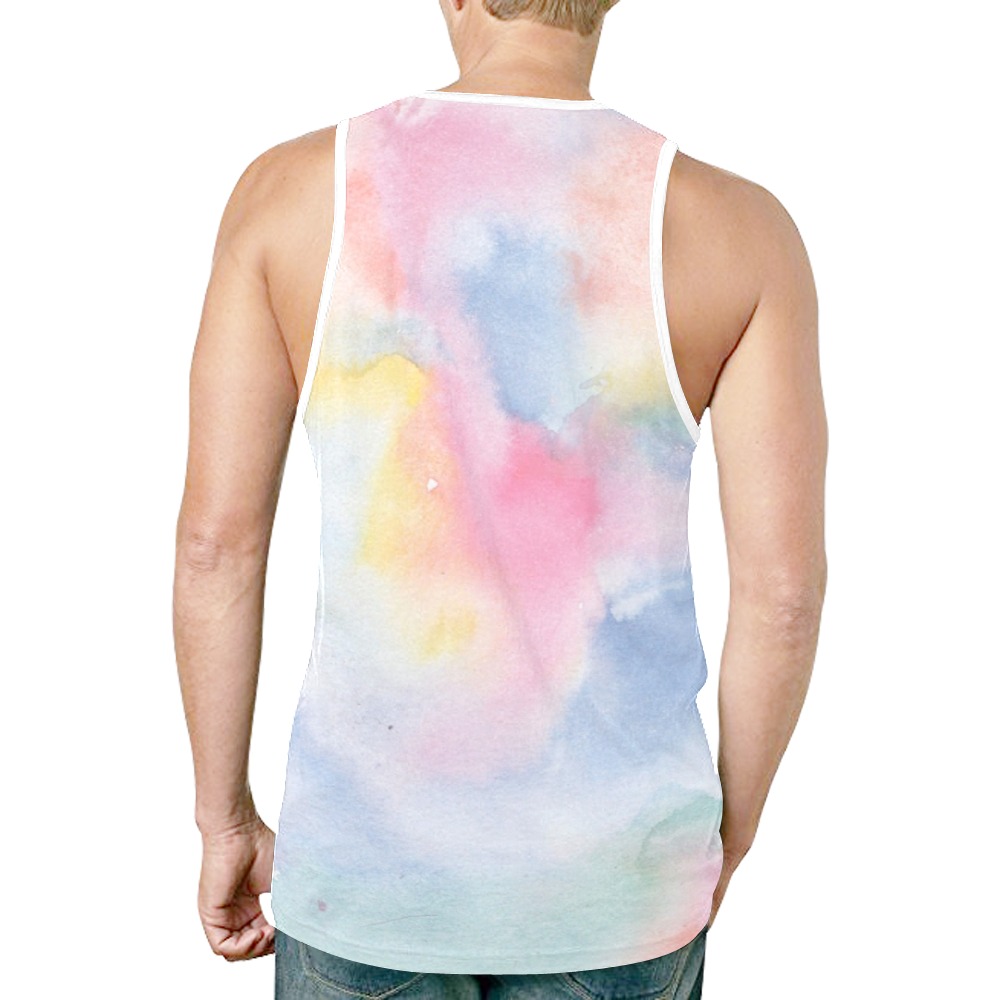 Colorful watercolor New All Over Print Tank Top for Men (Model T46)