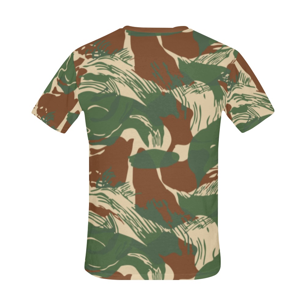 Rhodesian Brushstroke Camouflage v2b All Over Print T-Shirt for Men (USA Size) (Model T40)