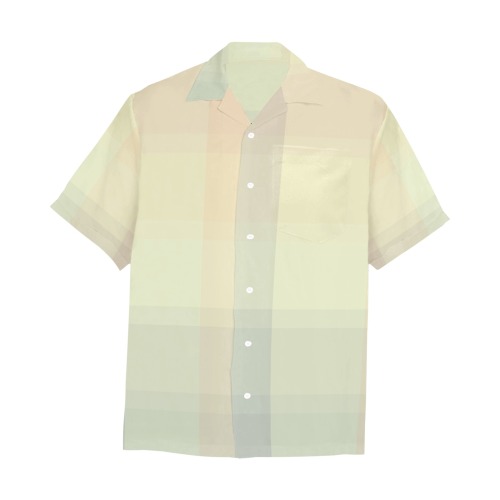 Candy Sweet Pastel Pattern Stripes Hawaiian Shirt with Chest Pocket (Model T58)