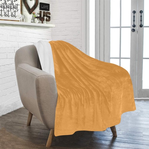 color butterscotch Ultra-Soft Micro Fleece Blanket 40"x50"