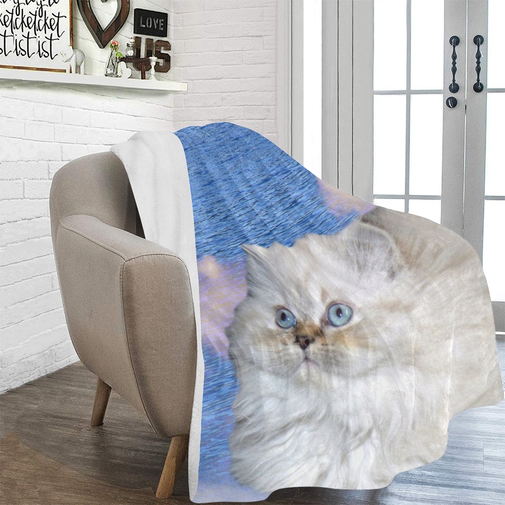 Cat and Water Ultra-Soft Micro Fleece Blanket 60"x80"