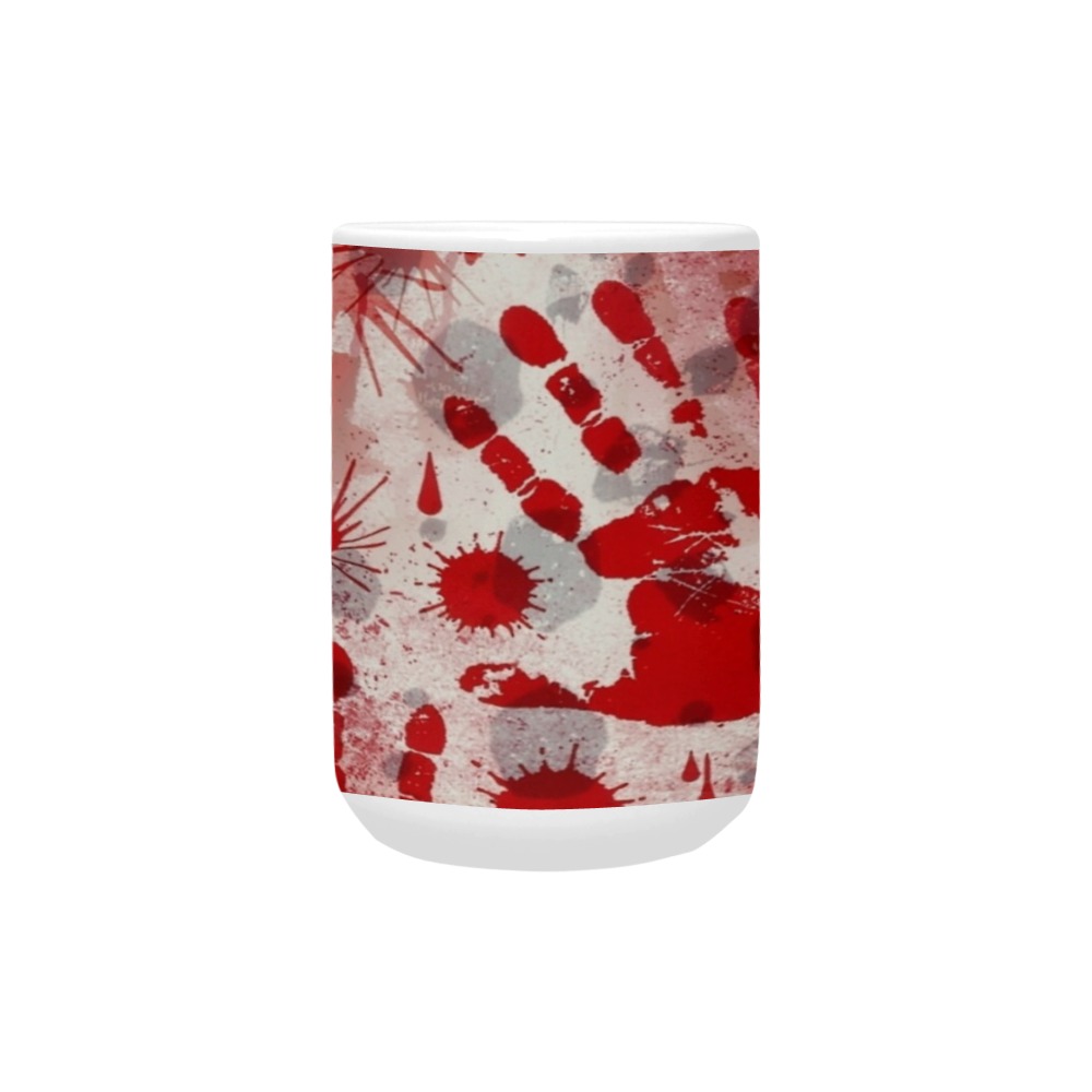Halloween Bloody Hands by Artdream Custom Ceramic Mug (15OZ)