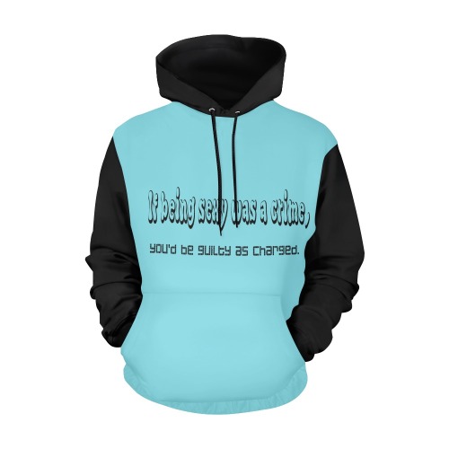 Pick-up Line All Over Print Hoodie for Men (USA Size) (Model H13)