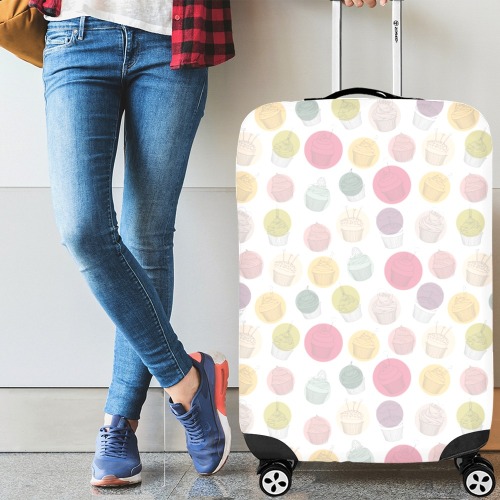 Colorful Cupcakes Luggage Cover/Large 26"-28"