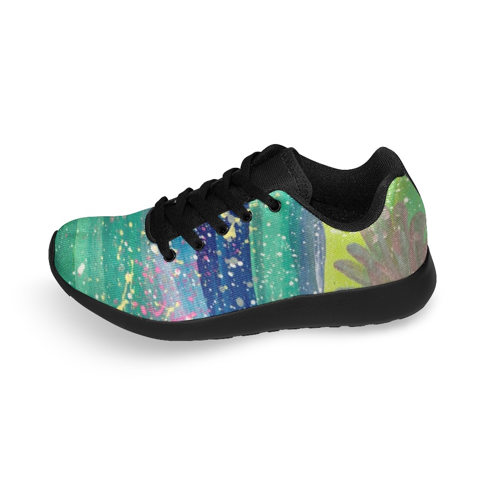 Abstract Painting Men’s Running Shoes (Model 020)
