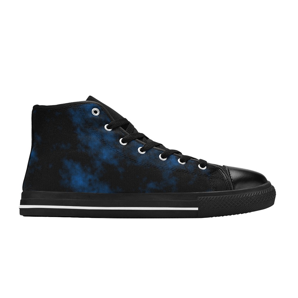 Necrosis - Blue Men’s Classic High Top Canvas Shoes (Model 017)