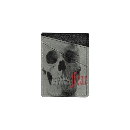 Fear Skull Cell Phone Card Holder