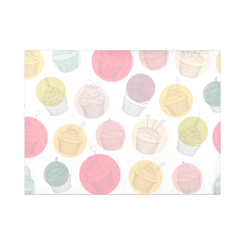 Colorful Cupcakes Placemat 14’’ x 19’’ (Set of 6)
