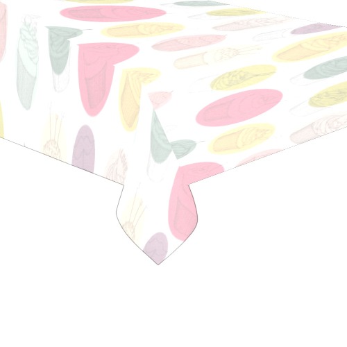 Colorful Cupcakes Cotton Linen Tablecloth 60"x 104"