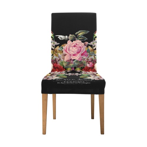 Nuit des Roses Removable Dining Chair Cover
