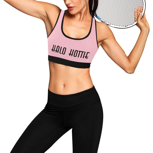 Bubblegum Halo Hottie SB Women's All Over Print Sports Bra (Model T52)