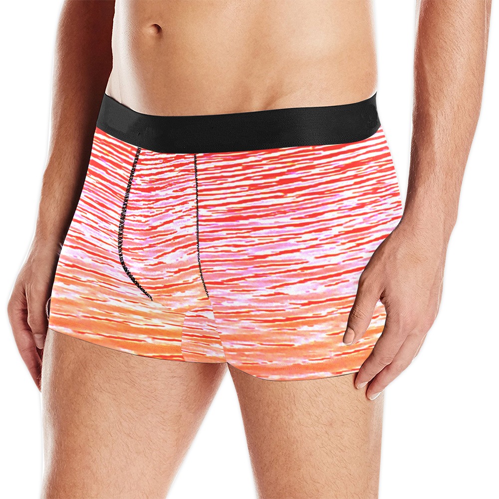 Orange and red water Men's All Over Print Boxer Briefs (Model L10)