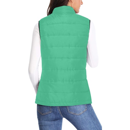 color mint Women's Padded Vest Jacket (Model H44)