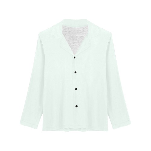 color mint cream Women's Long Sleeve Pajama Shirt