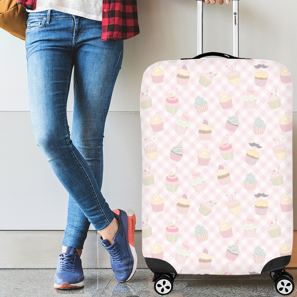 Cupcakes Luggage Cover/Large 26"-28"