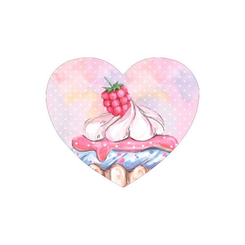 cupcake Heart-shaped Mousepad