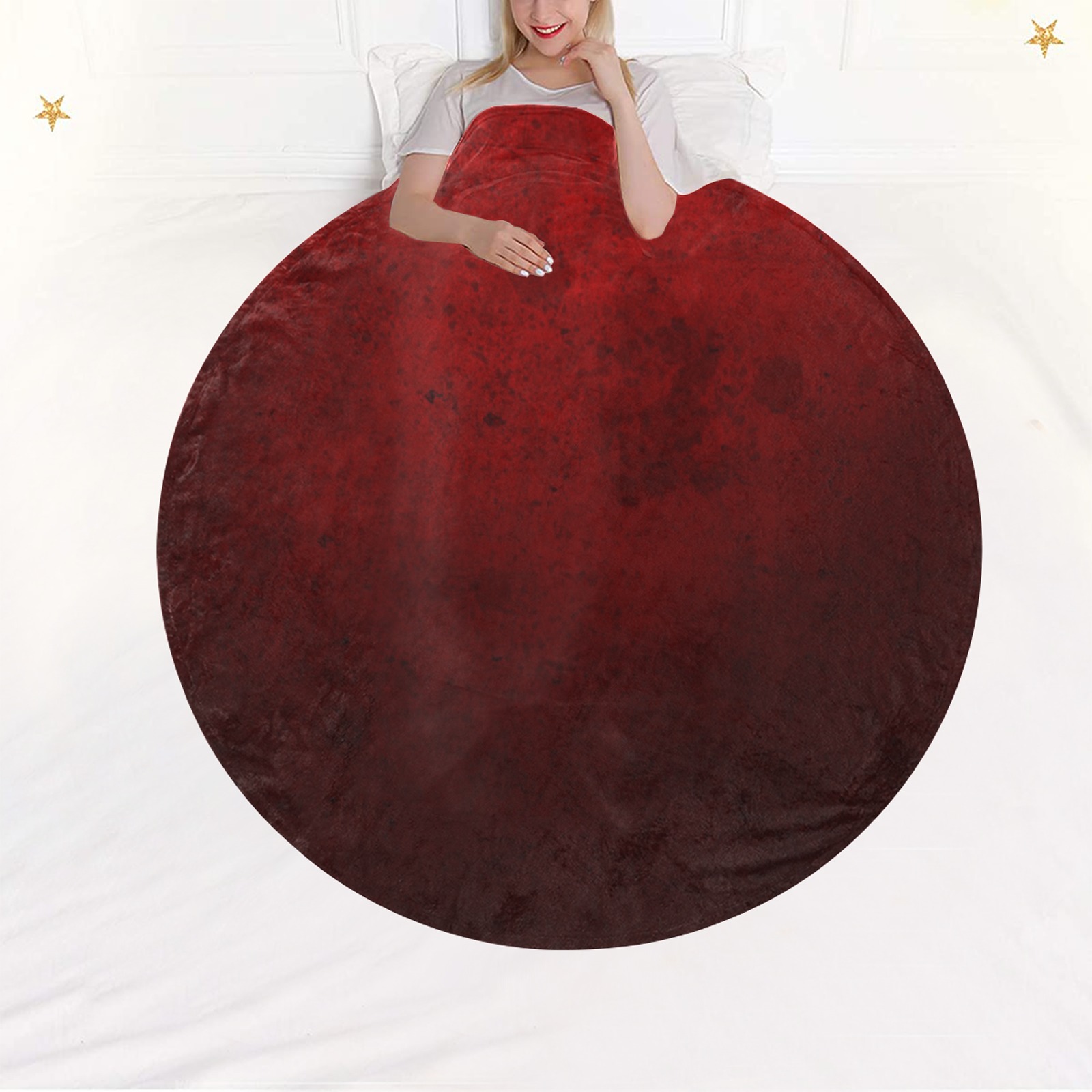 Red Mars Circular Ultra-Soft Micro Fleece Blanket 60"