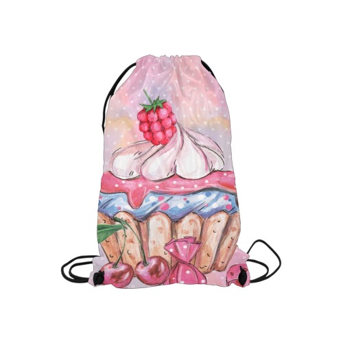 cupcake Small Drawstring Bag Model 1604 (Twin Sides) 11"(W) * 17.7"(H)