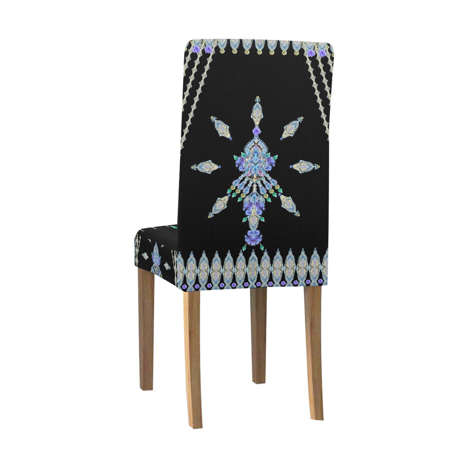 bleuets Removable Dining Chair Cover