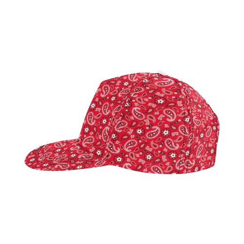 Red Gang All Over Print Snapback Hat D