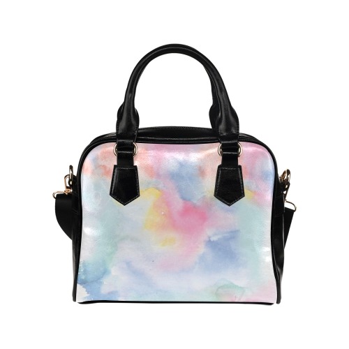 Colorful watercolor Shoulder Handbag (Model 1634)