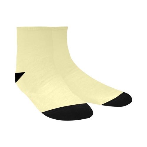color pale goldenrod Quarter Socks