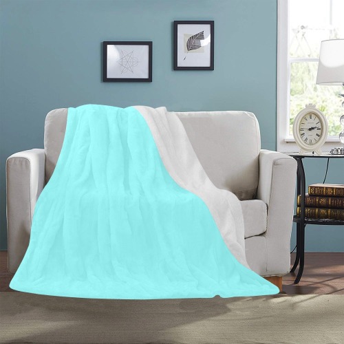 color ice blue Ultra-Soft Micro Fleece Blanket 50"x60"