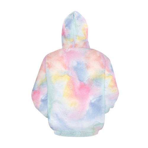 Colorful watercolor All Over Print Hoodie for Men (USA Size) (Model H13)