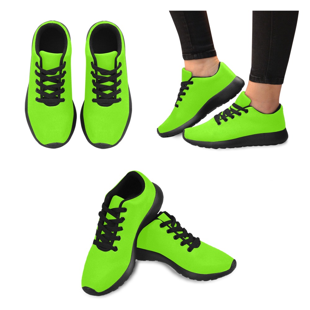 color lawn green Women’s Running Shoes (Model 020)