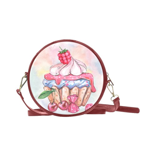 cupcake Round Sling Bag (Model 1647)