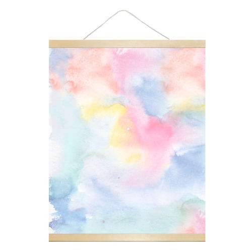 Colorful watercolor Hanging Poster 16"x20"