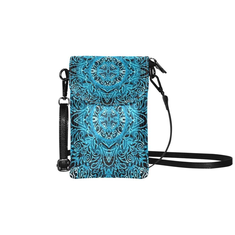 blue Small Cell Phone Purse (Model 1711)