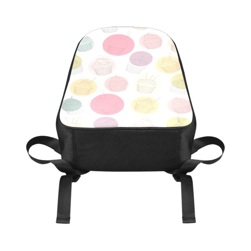 Colorful Cupcakes Fabric School Backpack (Model 1682) (Large)